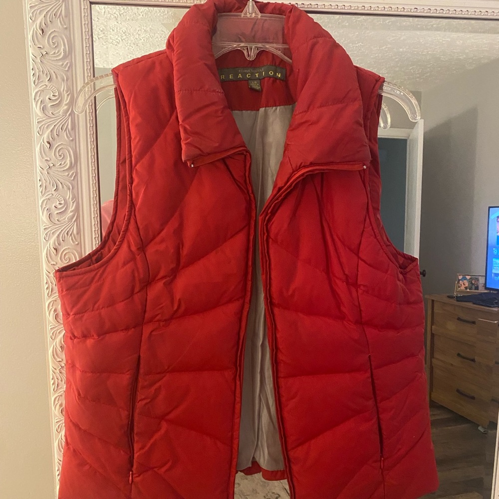 Kenneth Cole Red Puffer Vest